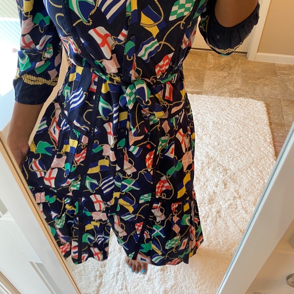 New : Button print midi dress M - Picture 3 of 6